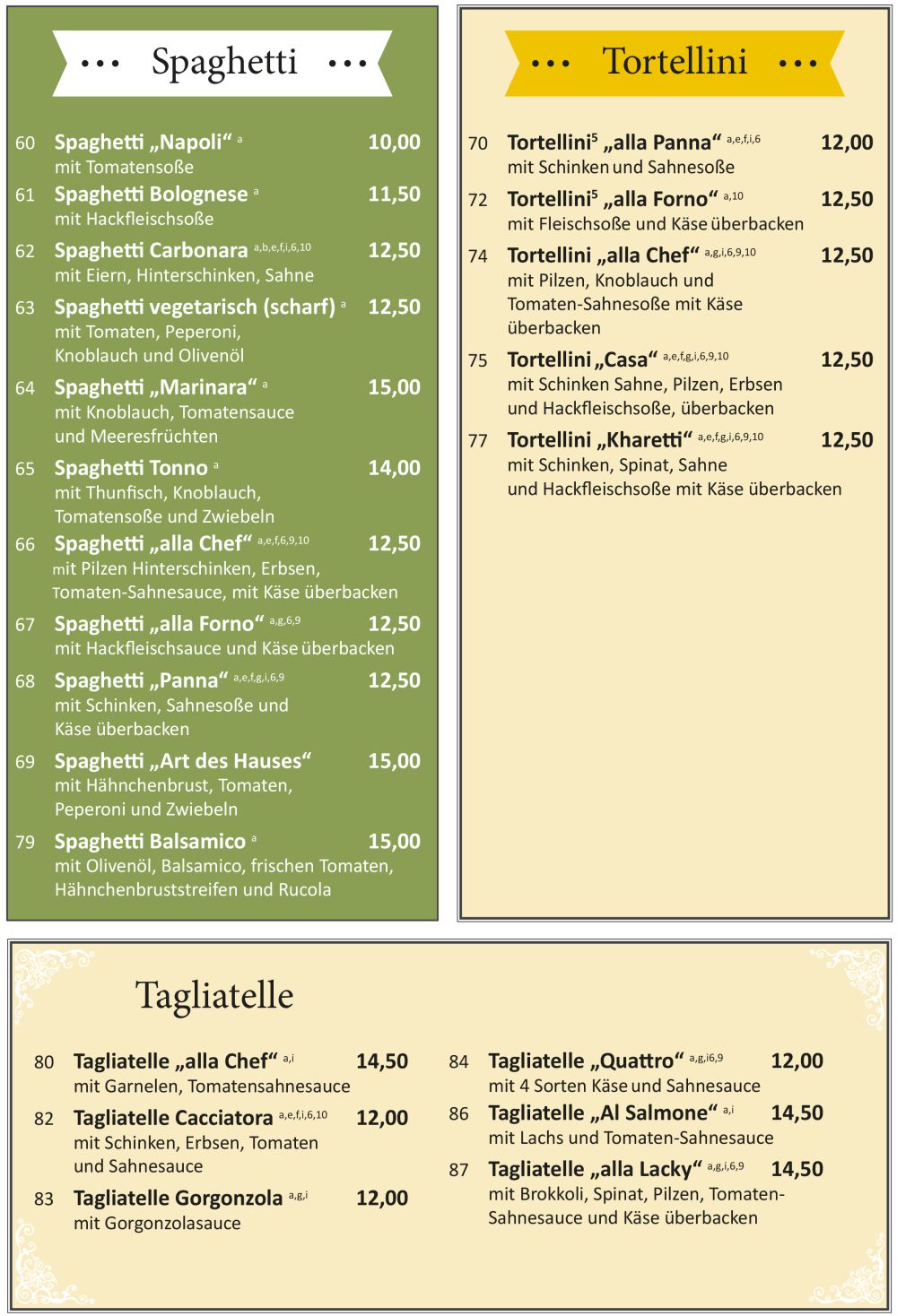 Speisekarte Seite 5