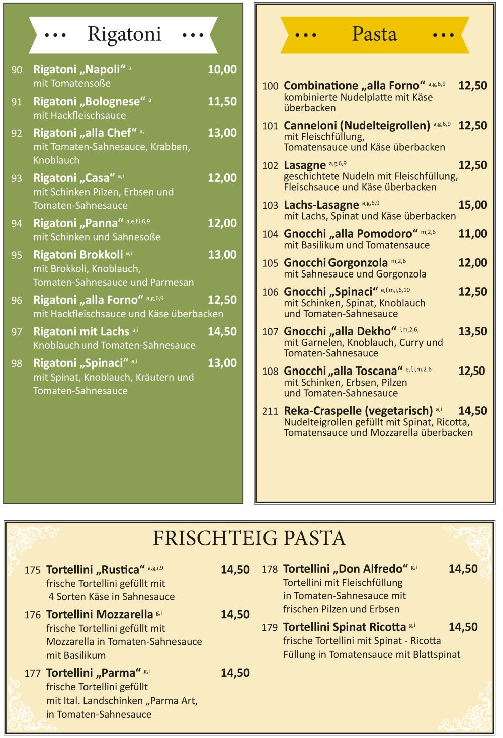 Speisekarte Seite 6